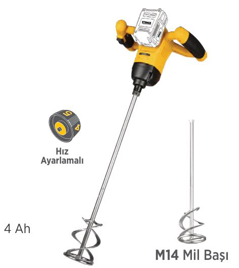RTRMAX X-LION RTX1882B AKÜLÜ BOYA VE HARÇ KARISTIRICI *AKÜSÜZ*